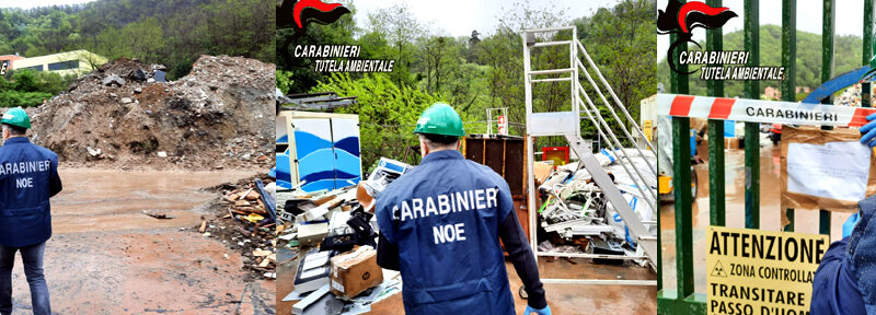 Sequestrata la discarica di Stella San Giovanni dai Carabinieri del Noe di Genova, vale un milione di euro