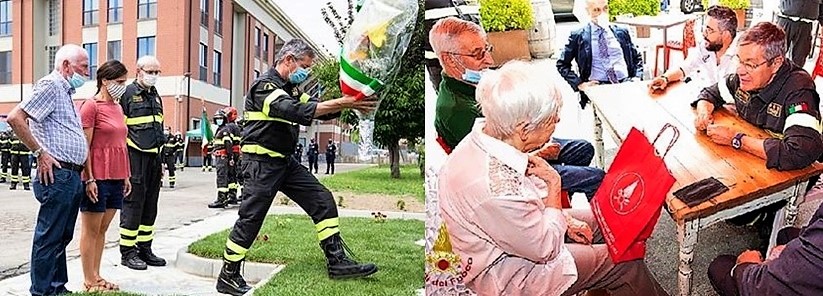 Capo dei Vigili del Fuoco incontra i familiari di Gastaldo, caduto a Quargnento la notte del 5 novembre 2019