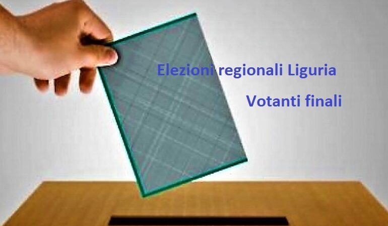 Liguria Regionali. Ha votato il 53,74%… i dati di tutti i comuni liguri