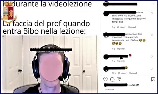 Presi disturbatori delle lezioni a distanza in tutta Italia