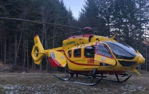 Incidente nei boschi di Piampaludo Sassello, 45enne col Grifo al San Martino