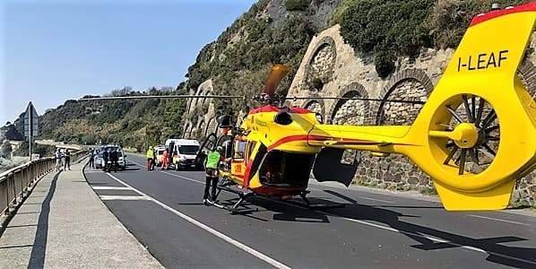 Grave incidente nella galleria tra Albisola e Celle, operaio codice rosso al Santa Corona