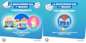 Mascherina 3 dal 1° maggio