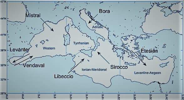 Mediterraneo 40 anni di onde: alte in inverno, basse in estate