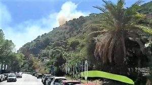 Laigueglia incendio e Vigili del fuoco