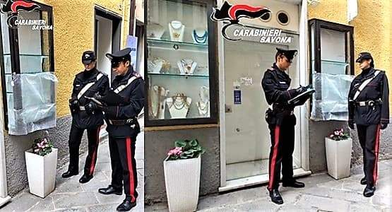 Furti nella notte a due gioiellerie, carabinieri arrestano 30enne