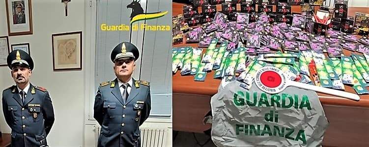 Savona sequestro botti fine anno, denunciato commerciante con 2500 articoli illegali