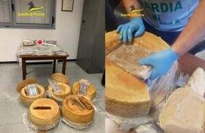 Alessandria 1 Cocaina nelle forme di formaggio