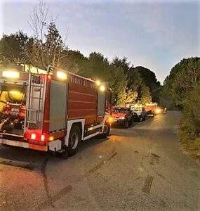 Vigili del fuoco Sassello ad Alassio