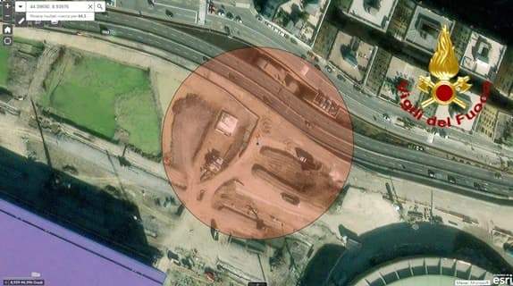 Tolta la bomba dal cantiere Waterfront di Genova, riaperta la sopraelevata
