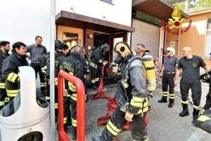 Incendio 2 n una fabbrica a Rossiglione