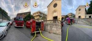 Incendio 2 nella canonica di Santo Stefano a Genova