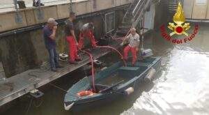 Maltempo in Darsena a Genova