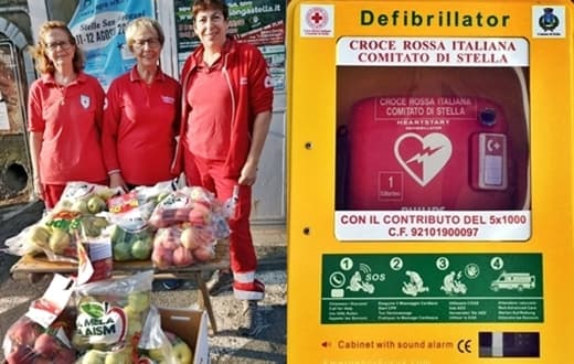 Ha un malore in piazza Poggi a Stella, salvato dai volontari Croce Rossa