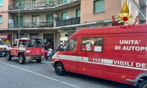 Genova incendio in via Napoli