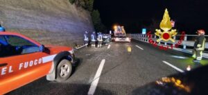 Incidente 1 sulla A10 Savona Genova auto epoca