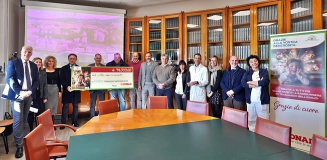 Importante donazione al Gaslini da Conad, 74 mila euro