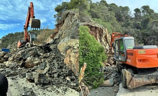 Situazione frane al Santuario di Savona, corso Europa e Pero a Varazze