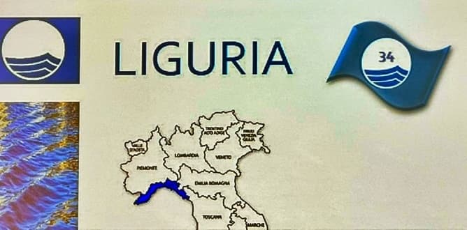 Liguria primato con 34 bandiere blu, riconoscimento a 67 spiagge e 16 approdi turistici