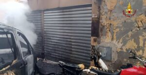 Incendio furgone a Genova Sturla 3