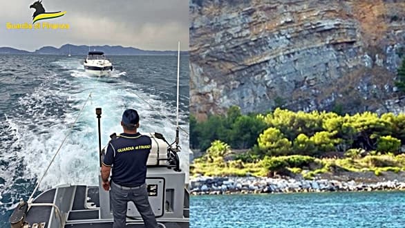 Finanza Genova soccorre uno yacht che sta per finire contro gli scogli della Palmaria