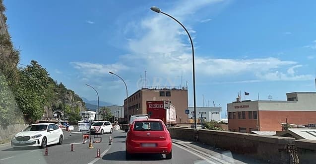 Riaperta la via Aurelia sul Lungomare Matteotti a Savona