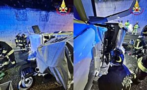 Genova incidente A10 2 feriti 1