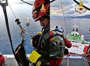 Soccorso su nave al largo di Genova Nervi 5