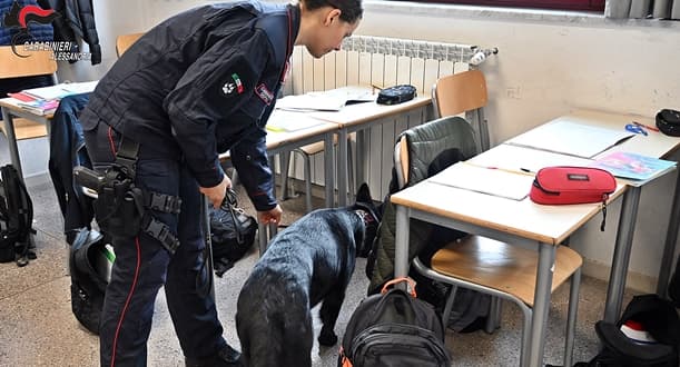 Controlli antidroga nelle scuole superiori della provincia di Alessandria – VIDEO