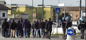 Incontro di calcio Casale Alessandria tutto tranquillo 3