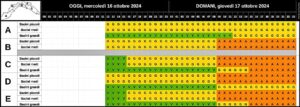 Liguria maltempo anche allerta arancione 17-10-24