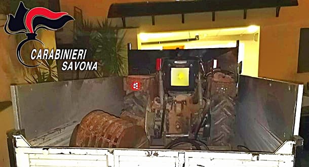 Carabinieri Savona arrestano 4 autori di 35 furti di attrezzature agricole e rame