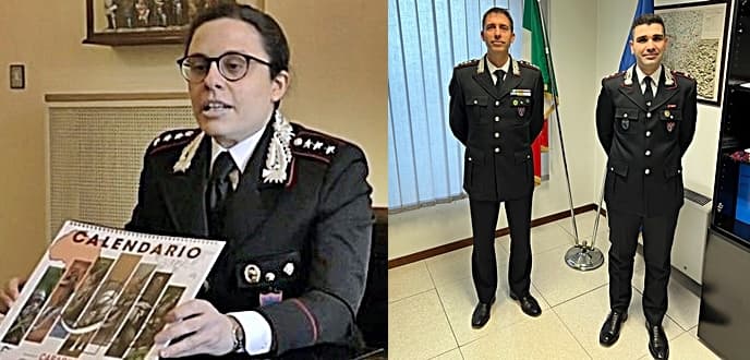 Forestali Alessandria avvicendamento tra il Capitano Chiara Massoli e il Tenente Giovanni Pintore