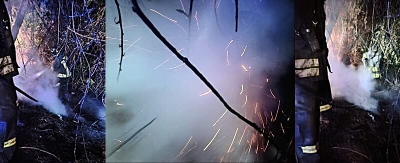 Incendio tra le ville di loc. Reverdita a Stella