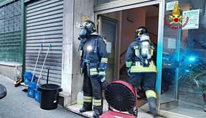 Incendio in via Vesuvio a Genova 2