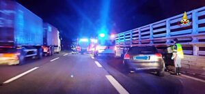 Incidente sulla autostrada al raccordo A10 A26 2