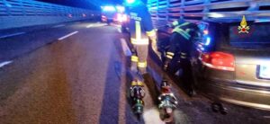 Incidente sulla autostrada al raccordo A10 A26 4