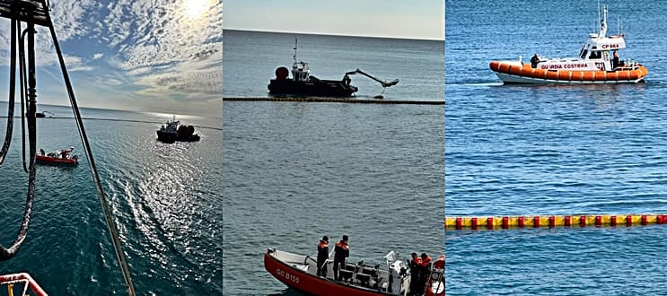 Porto di Savona esercitazione antinquinamento della Guardia Costiera