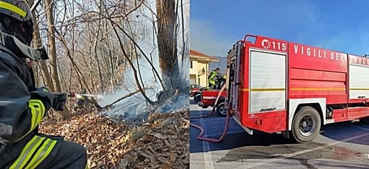 Non rallentano le fiamme ad Alpicella, il vento ostacola il lavoro degli operatori