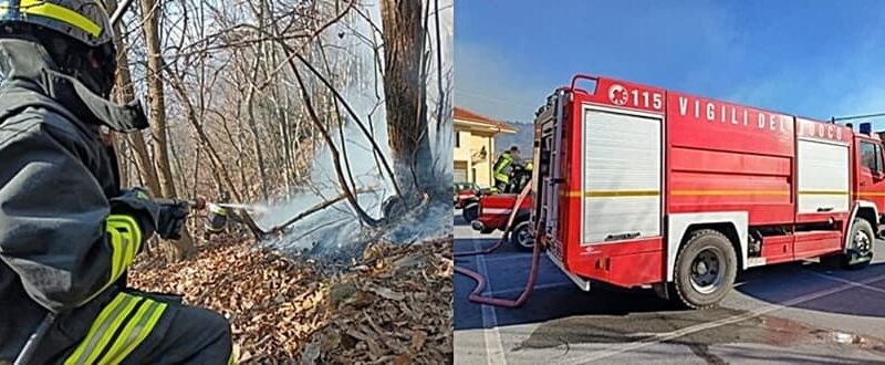 Non rallentano le fiamme ad Alpicella, il vento ostacola il lavoro degli operatori