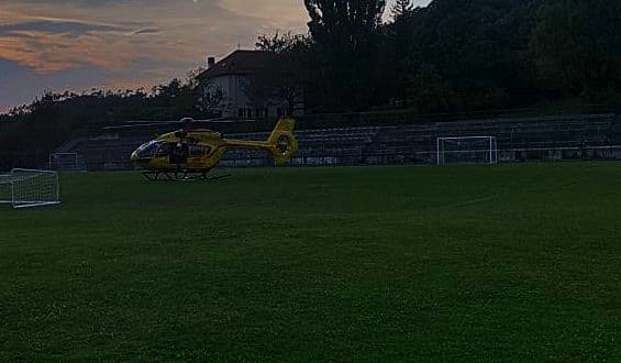 Elicottero Grifo a Sassello per incidente domestico