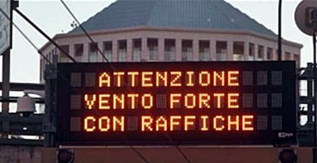 A10 Genova-Savona chiuso il tratto compreso tra Celle Ligure e Arenzano per vento forte