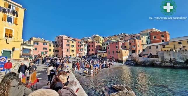 Cimento invernale a Boccadasse per la Croce Bianca Genovese – VIDEO