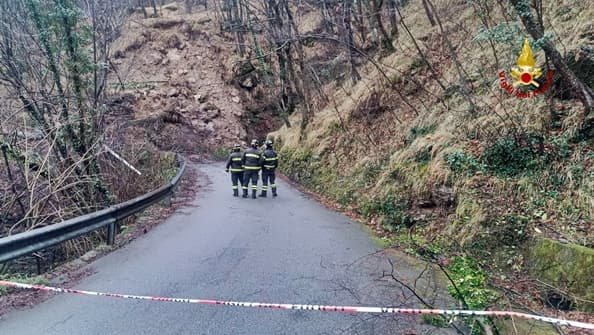 Frana Davagna aperto passaggio pedonale, garantita scuola ai bambini