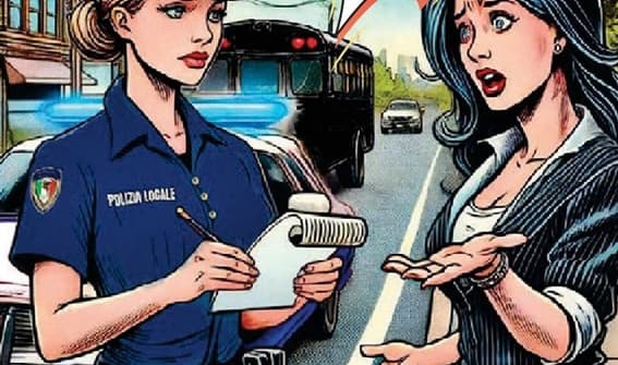 Fumetto per spiegare il nuovo Codice della strada dalla Polizia Locale