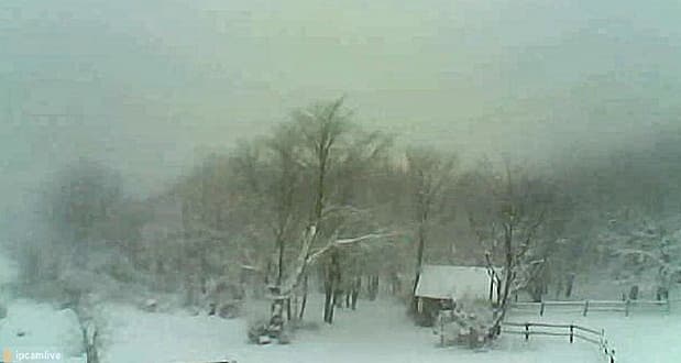 La neve imbianca il monte Beigua