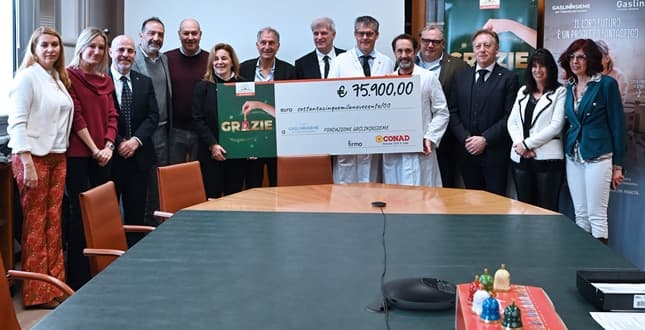 Gaslini riceve donazione di 75.900 euro da Conad Nord Ovest