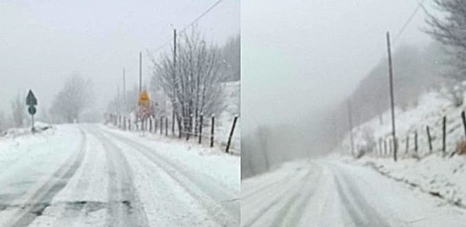 Nel sassellese: oggi pioggia, neve sul monte Beigua, domani migliora