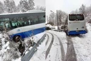 Neve autobus fuori strada 4