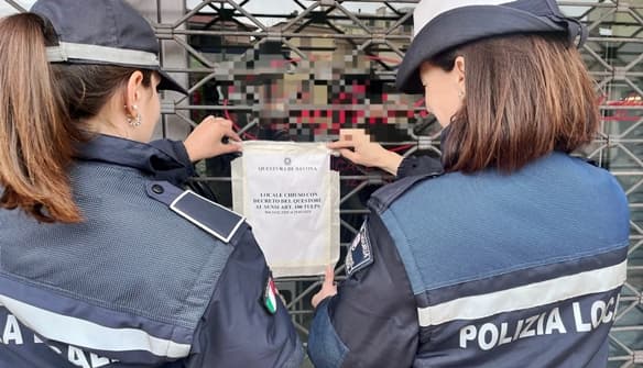 Questori di Savona e Asti chiudono due bar a Loano e Canelli per mancata sicurezza